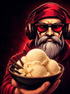 OldGamingMan77 Avatar präsentiert cremiges Vanille-Eis mit Vanilleschoten