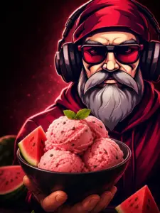OldGamingMan77 Avatar präsentiert fruchtiges Wassermelonen-Eis