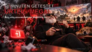 Satirischer WARDOGS-Test nach 60 Minuten mit OldGamingMan77 im Gaming-Zimmer